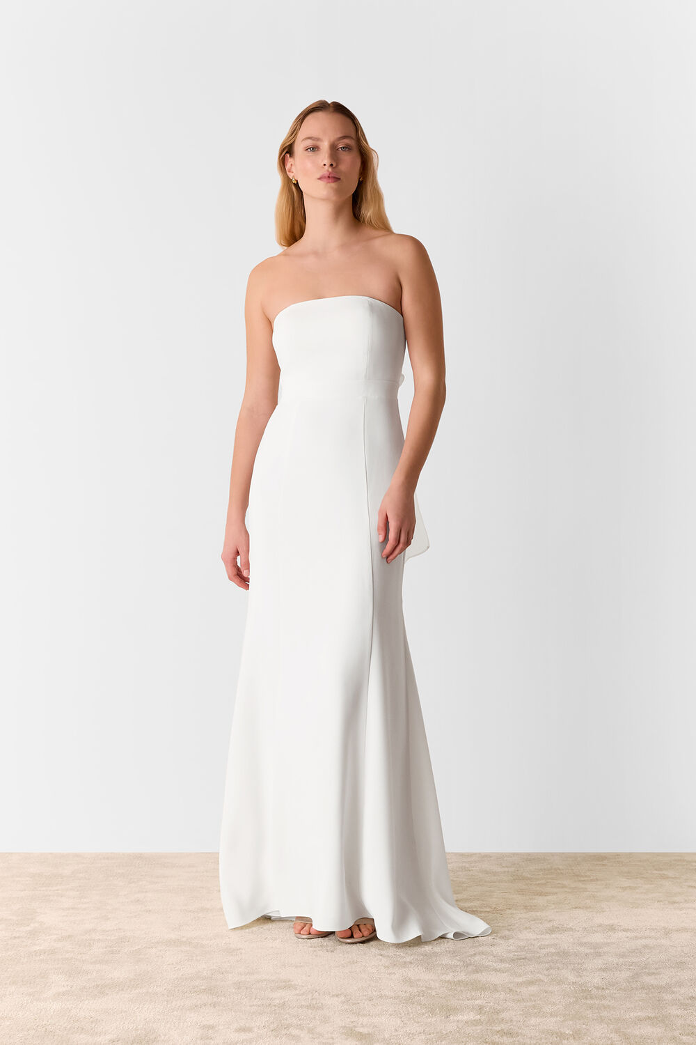 Ivory Ellis Strapless Wedding Dress